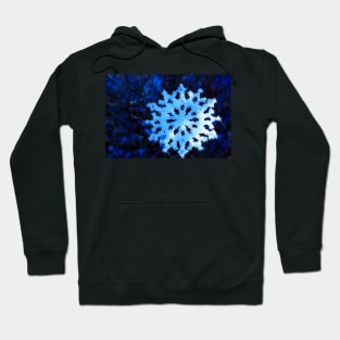 snowflake in blue 5 Hoodie